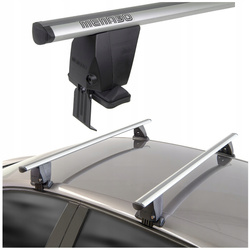 Bagażnik dachowy menabo Delta Srebrny 03G 117 cm Aluminium